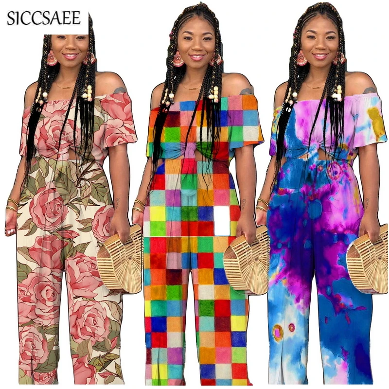 Цветной блок с цветочным принтом Tye Dye комплект из двух предметов открытыми
