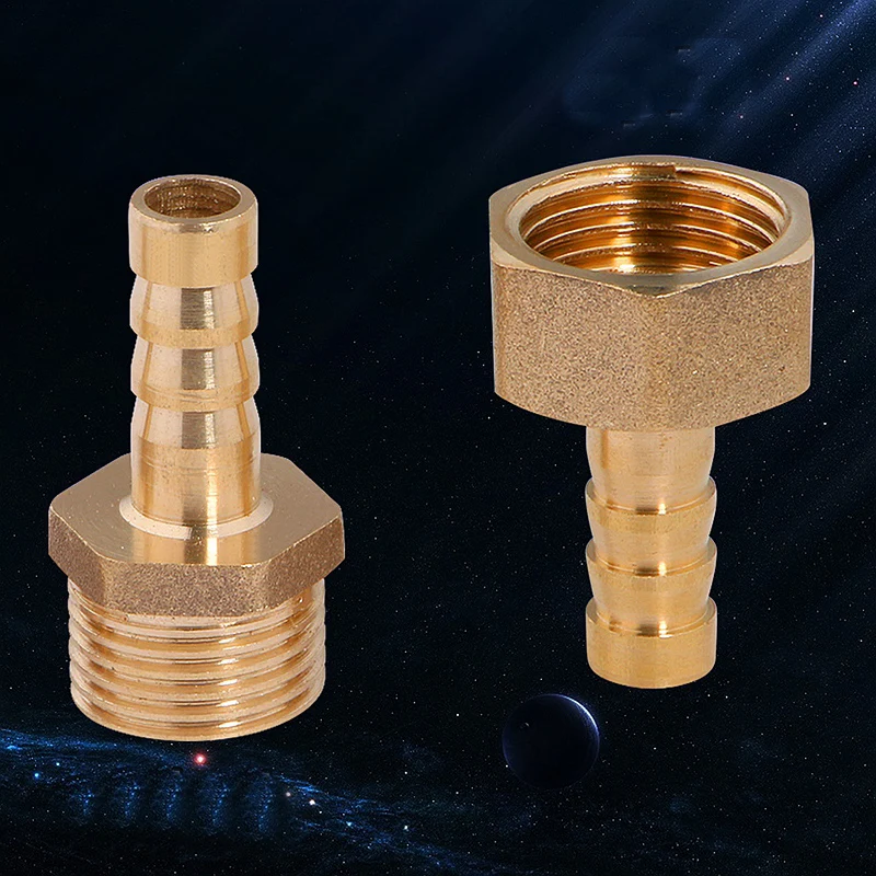 3 шт. 8 мм 19 шланг хвостовик к G1/2 "PT BSP Женская резьба прямая Колючая латунь