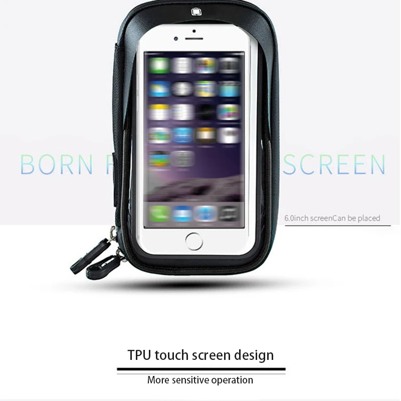 6 дюймовая сумка для крепления на руль мотоцикла фотодержатель мобильного