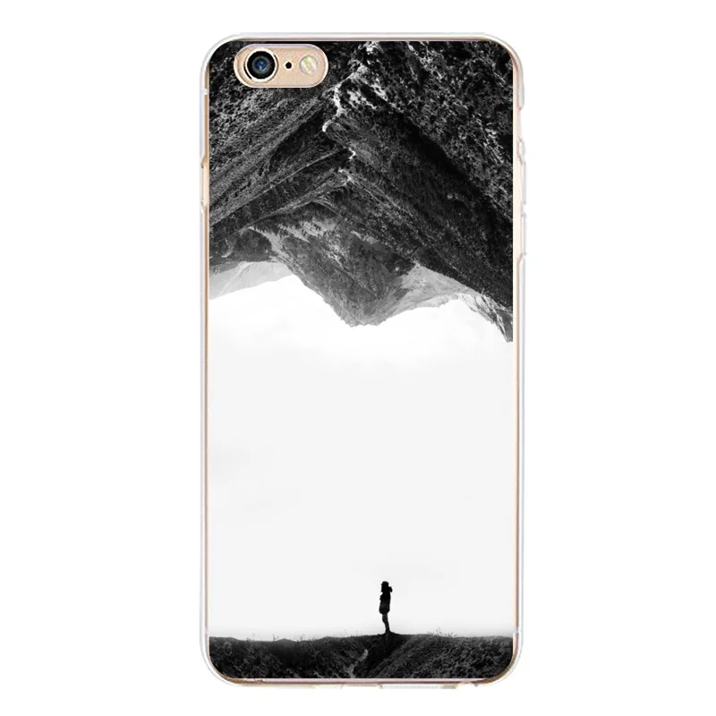 Dancer Soft Clear TPU Phone Case For iPhone 4/4s 5 5s 6 6plus 7 8plus x Protect Moon Marble Print Cover Free Shipping | Мобильные