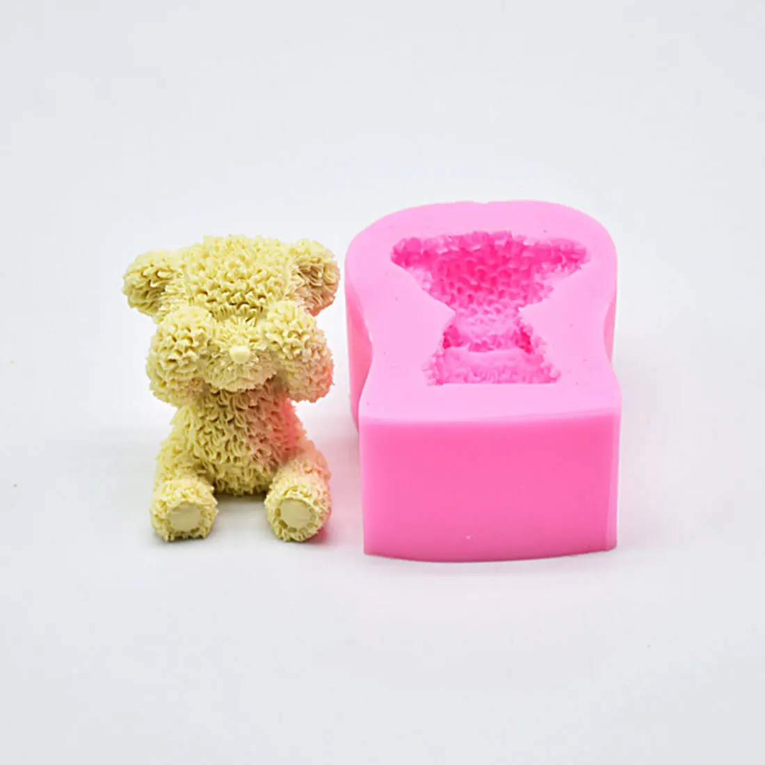 Sugarcraft новейшая силиконовая форма с милым медведем для украшения торта
