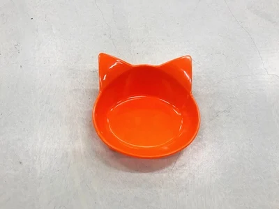orange Миски для кошек, миска для кошачьей еды, нескользящая водная тарелка для щенка, маленькая кормушка для кошек и собак, посуда, БФА, миски для усов, облегчение стресса - Цвет: orange