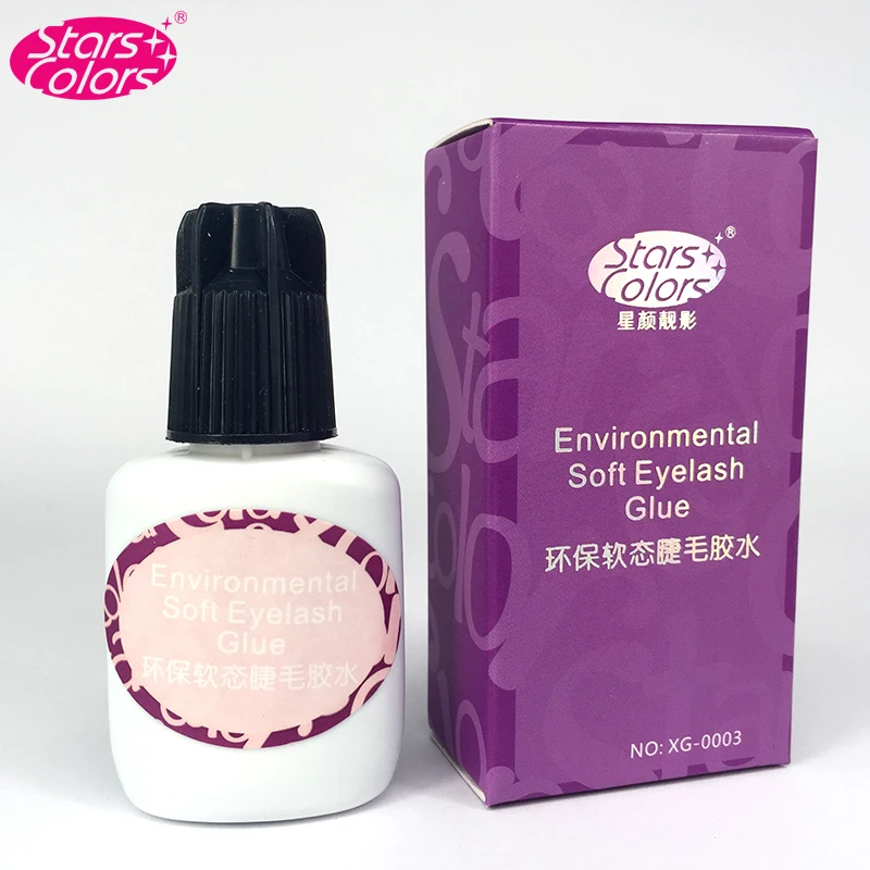 

Stars Colors Pure plant material False Eyelash Glue Super durable No stimulation quickly dry pregnant women dedicated Black Glue