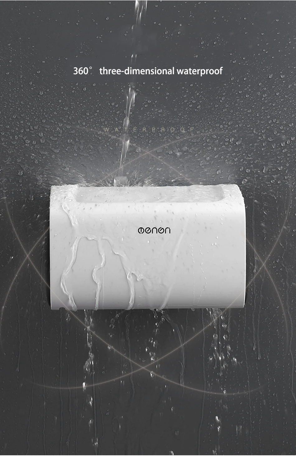 Wonderlife Bathroom Waterproof Toilet Paper Holders Wall Mounted Storage Box Double Layer Plastic Paper Holders