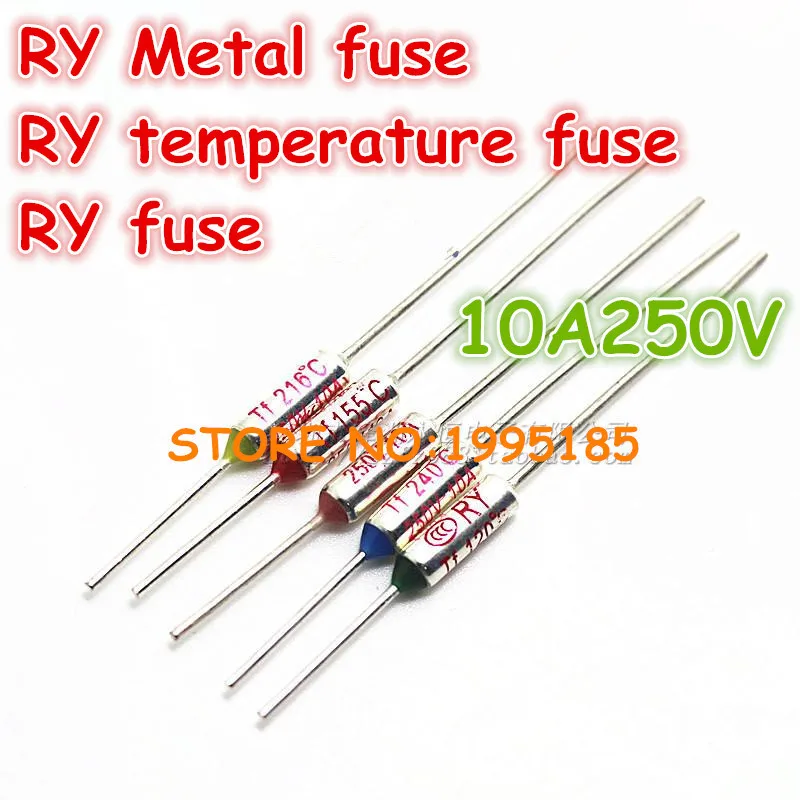 Новый микро Термопредохранитель RY 50 шт./лот 10A250V Tf 240 градусов TF240 C Mini temp
