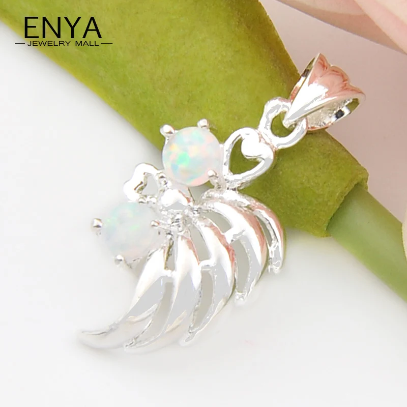 Enya Рождественский подарок Белый огненный опал камни кулон для Для женщин 100%