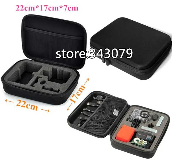 Средний размер Go Pro аксессуары чехол противоударный защитный для хранения GoPro Hero