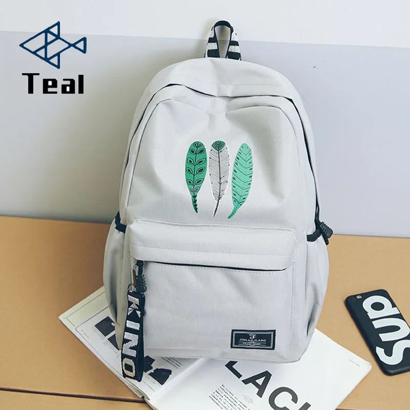 2021 женский рюкзак нейлоновый с принтом для девочек школьная сумка простые