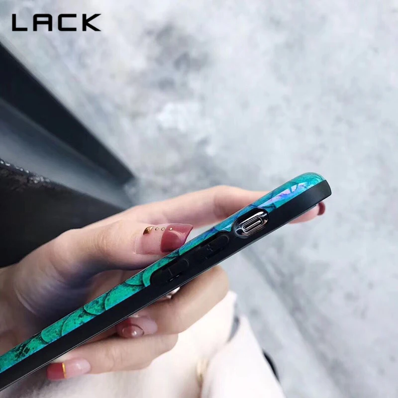 Отсутствие красочных весов чехол для телефона iphone 7 6 6s 8 Plus Русалка Синий луч