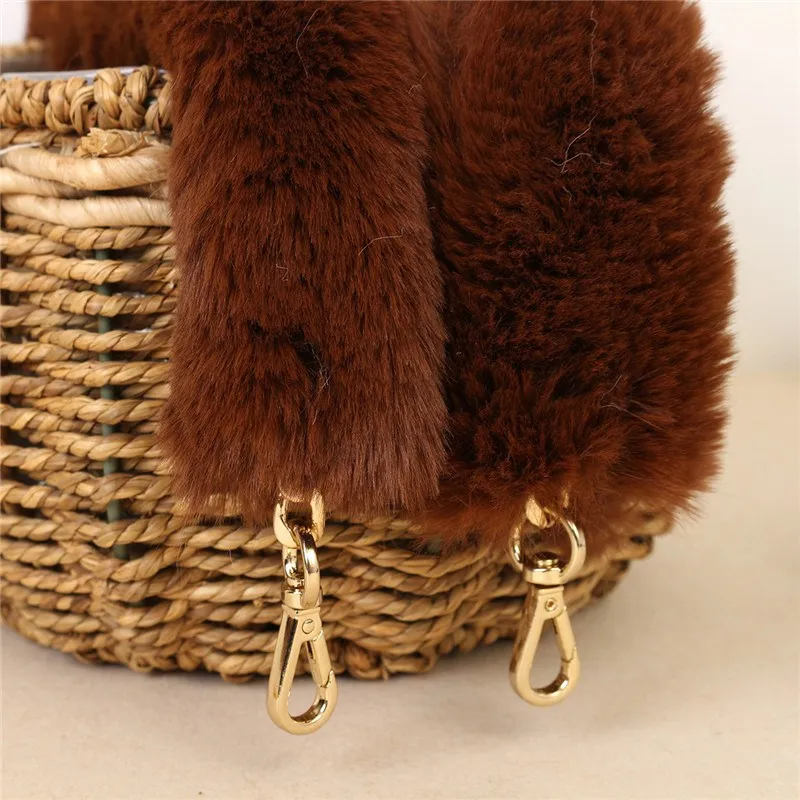 Женский меховой ремень с ручками и плечевым ремнем 45/100/120 см|shoulder belt bag|bag straphandle bag |