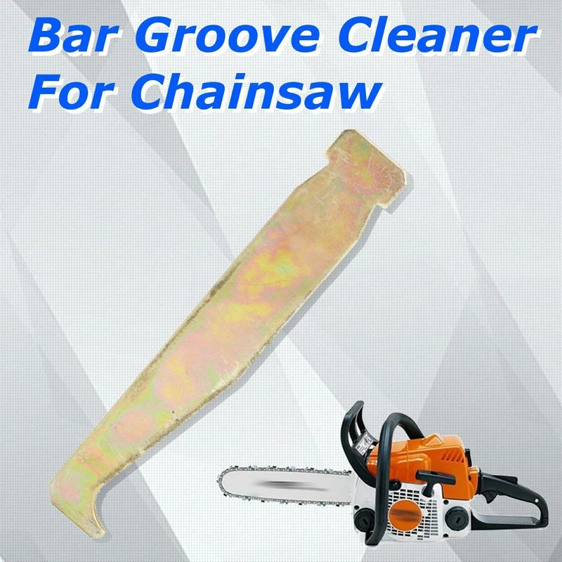 

New Chainsaw Guide Bar Rail Groove Cleaner Cleaning Tool Fits All Sizes