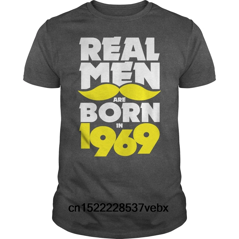 Забавные Для мужчин футболка женская футболка-Новинка реальные рожденных в 1969