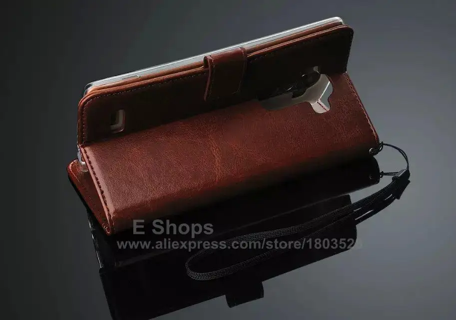 LG4 для LG G4 чехол F500 H818 H810 VS999 чехлы с отделениями для карточек и с функцией подставки Horse Чехол-книжка из искусственной кожи с рифленой поверхностью и чехол для G 4
