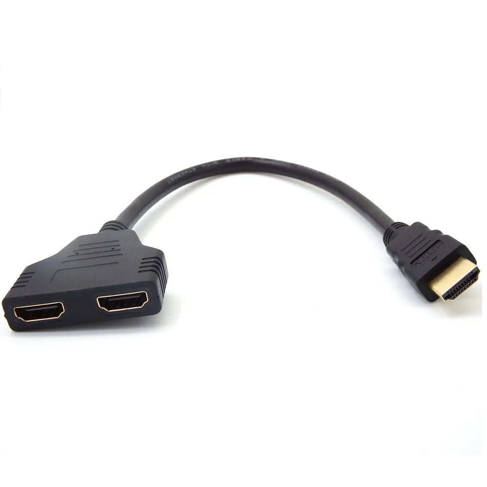 Лидер продаж разветвитель HDMI 0 3 м 1080P 2 порта 1 в выход переходник со штыревыми
