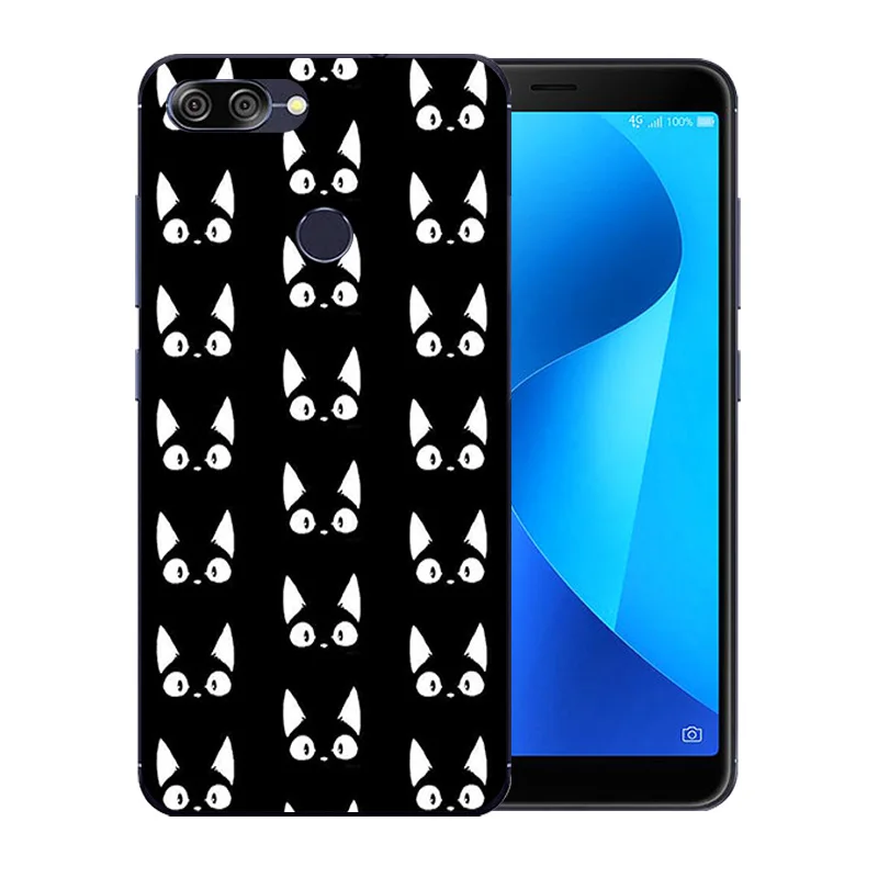 Чехол для телефона Asus ZenFone Max Plus M1 ZB570TL Тонкий чехол Luck Cat Pattern 5 7 дюймов Для Zenfone (M1)