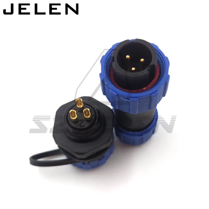 Водонепроницаемый и пыленепроницаемый авиационный разъем SP13 2 контакта 3 4 5