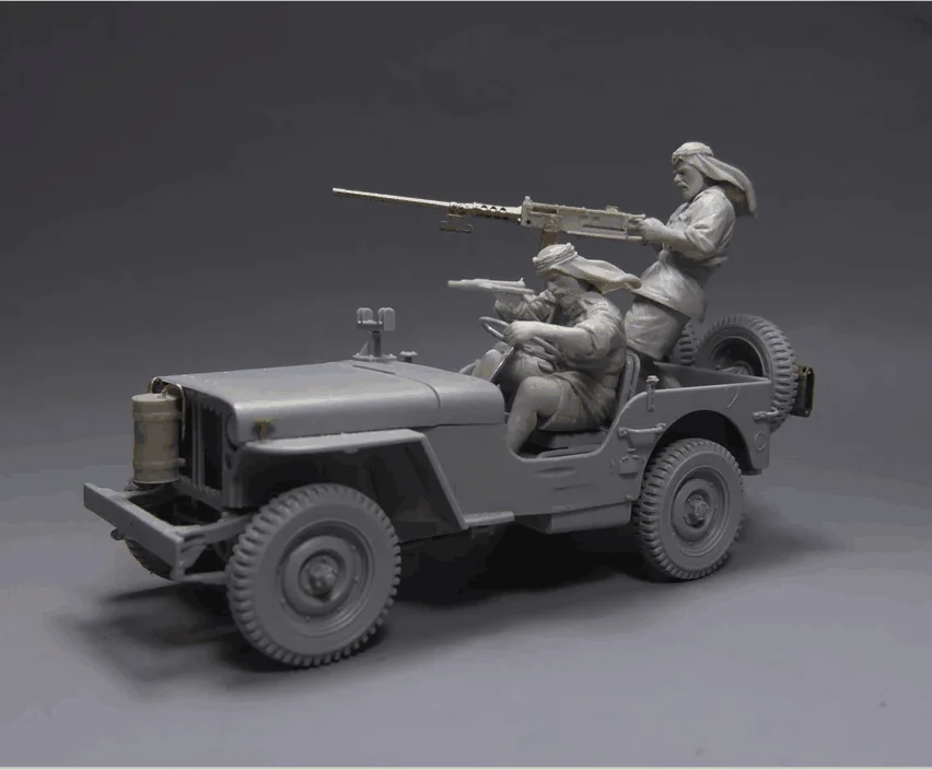 1/35 каучуковая фигурка модель комплект Unassambled Неокрашенный 00690(без автомобиля