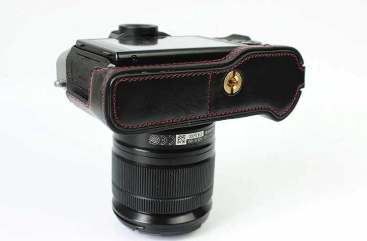 Классический из искусственной кожи чехол сумка для камеры Fujifilm Fuji X-T10 XT10 X-T20 XT20 X-T30 XT30 половина тела набор крышка с отверстием батареи