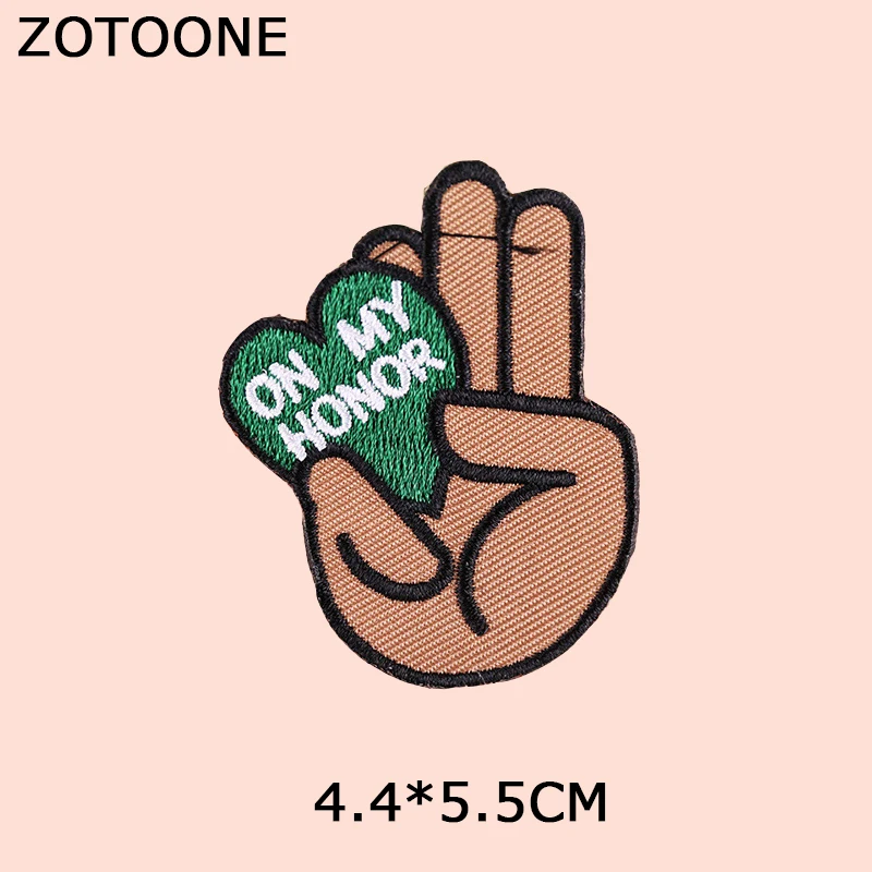 ZOTOONE заземления железа на патч для одежды забота об окружающей среде вышитые