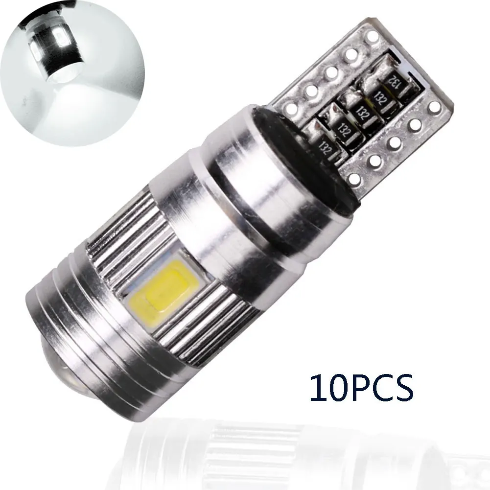 5630 SMD T10 6 СВЕТОДИОДНАЯ Лампа Белая автомобильная парковочная противотуманная