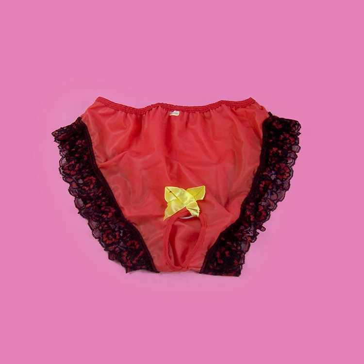 Шелковистые Кружевные Трусики бикини с резиновой подошвой сексуальное нижнее