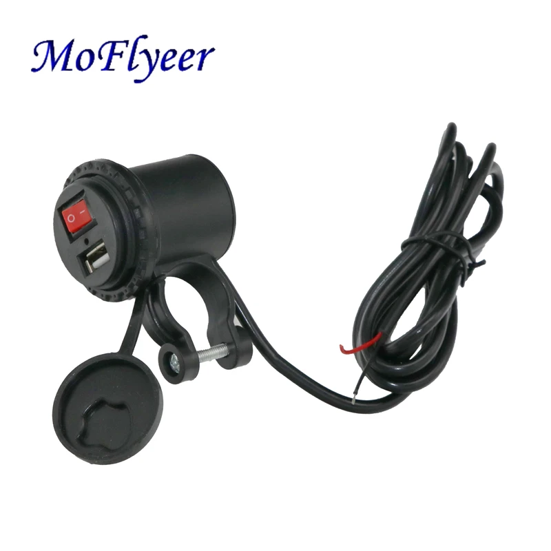 Универсальное мотоциклетное водонепроницаемое зарядное устройство MoFlyeer с USB