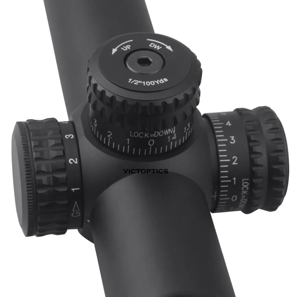 Victoptics 1 4x24 компактный Экстра легкий FFP 1/2 MOA прицел охотничьи прицелы с красной зеленой подсветкой сетка 30 мм