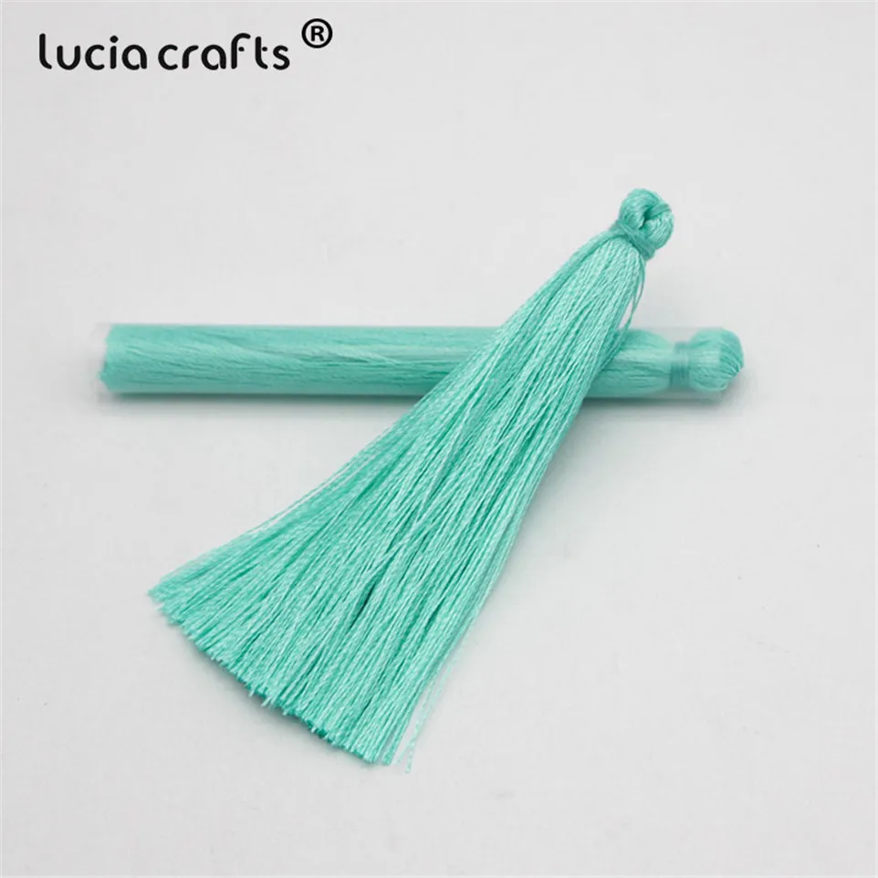 Lucia crafts 65 мм разные цвета на выбор вискозные кисточки серьги цепочка на свитер аксессуары DIY материалы 5 шт. I0102
