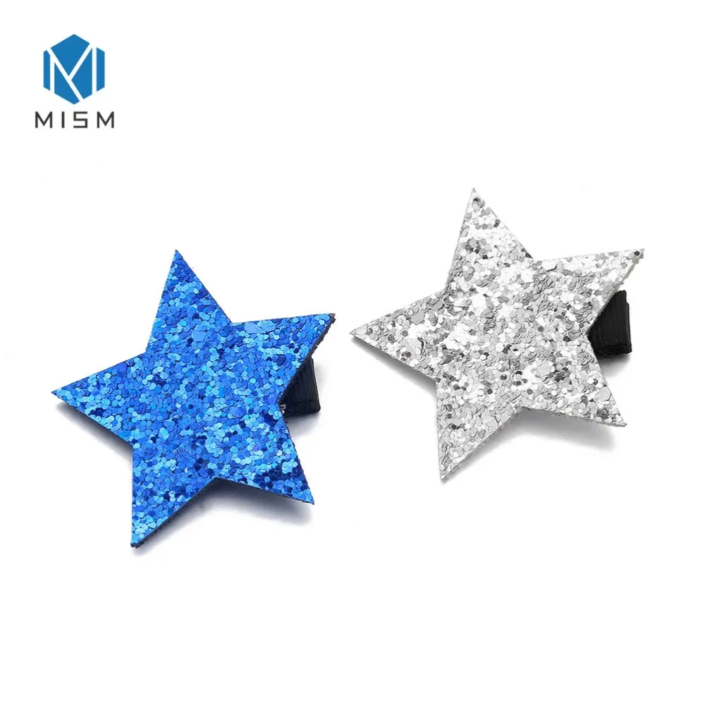 M MISM/1 пара заколки для волос с золотыми звездами девочек маленькие простые