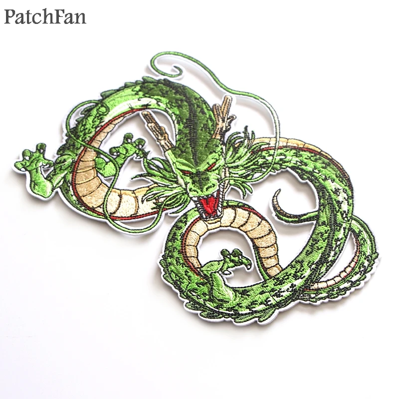 Patchfan Dragon ball z Shenron аппликационные заплатки Сделай Сам Утюг на para джинсовая сумка рубашка одежда наклейки в стиле панк вышитые значки A1268