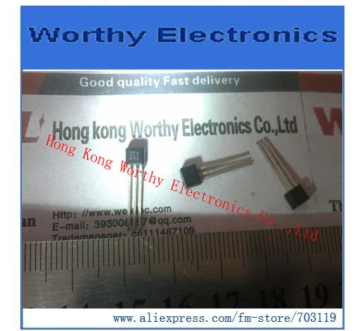 

Free shipping 10pcs/lot ZTX653 TO-92-3 TRANS NPN 100V 2000MA E-LINE