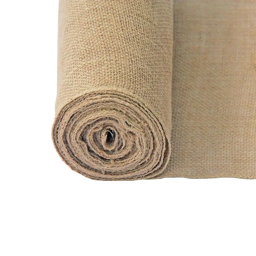 Скатерть Настольная дорожка из мешковины Имитация натурального джутового