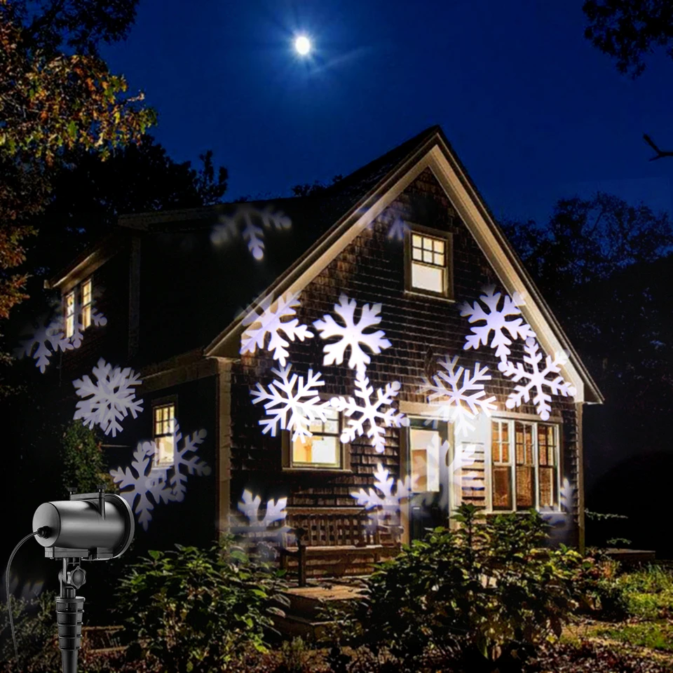 8 Вт светодиодный наружный лазерный проектор сценический свет белый газона с 12 шт