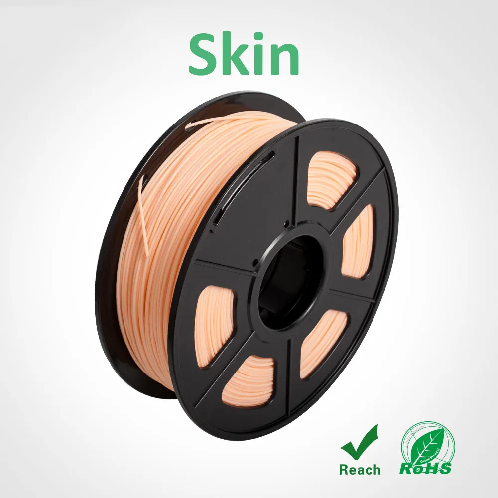 PLA PLUS-SKIN Sunlu1kg нити PLA plus 1,75 мм 1 кг/рулон заправки сырья пластиковые стержни с гладкой и упругой производительности образование - Цвет: PLA PLUS-SKIN