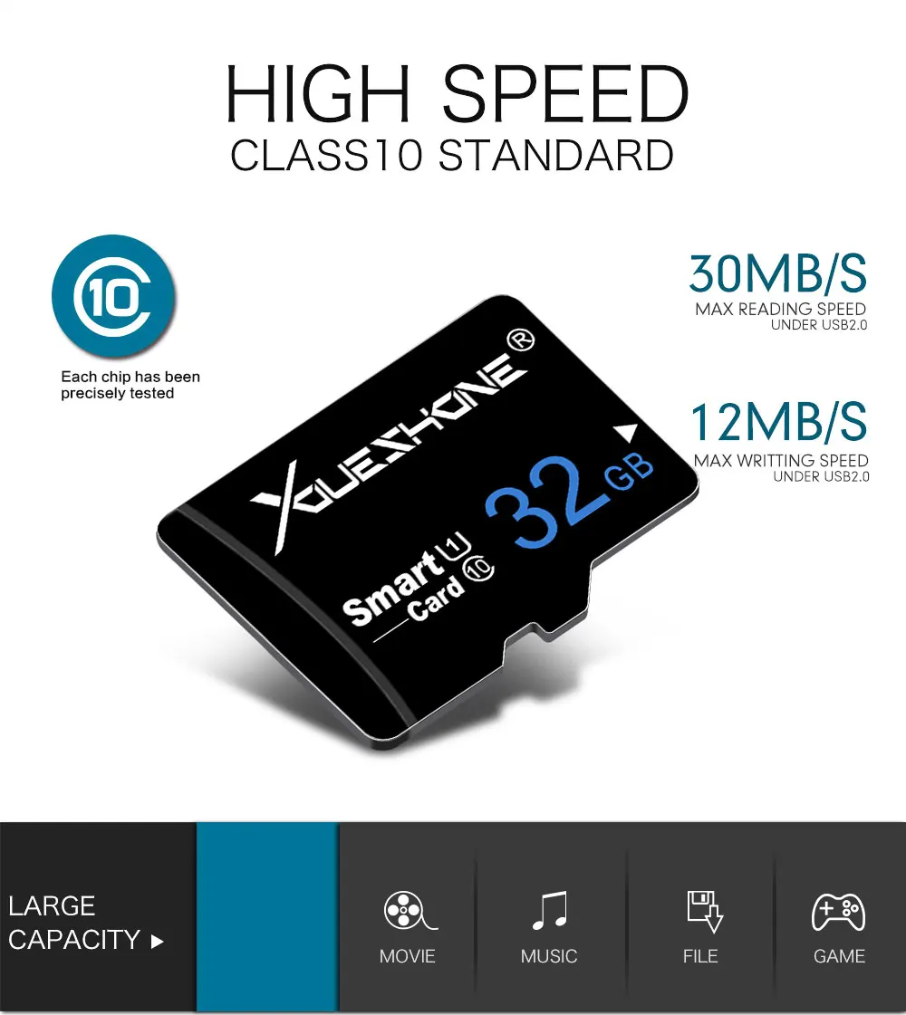 Карта памяти Micro SD, класс 10, TF карта Microsd, 64 ГБ, 32 ГБ, 16 ГБ, 128 ГБ, 256 ГБ, флеш-накопитель, диск памяти для телефона
