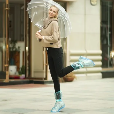 1 пара Утепленные Нескользящие галоши для путешествий Супер водонепроницаемые