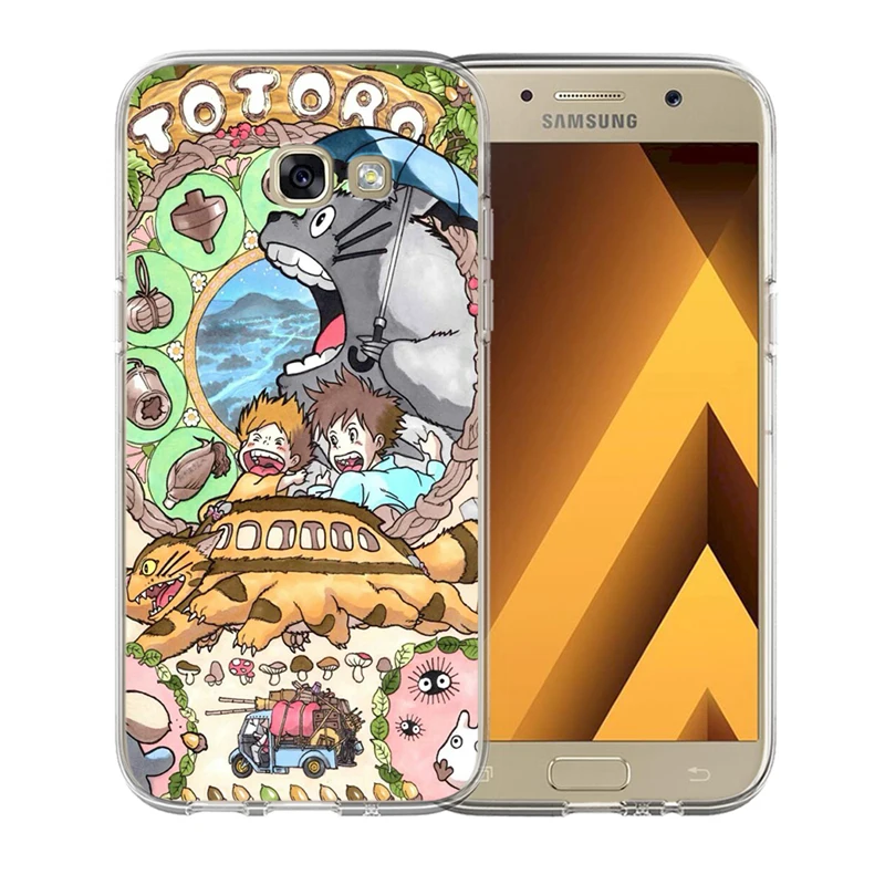 Чехол для телефона с изображением Тоторо из аниме Ghibli Миядзаки Samsung Galaxy S6 S7 S8 S9 Edge