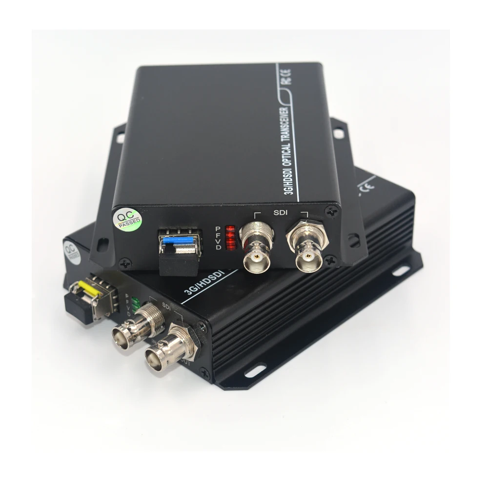 3G HD SDI Video/Audio over Fiber optic Media Converters Transmitter Receiver single fiber up 10Km SFP LC for HD video broadcast
