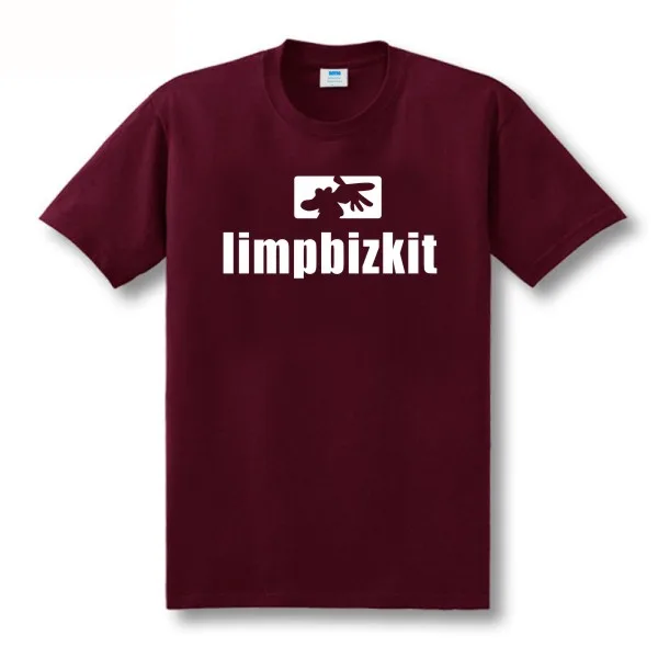 Футболка ECTIC New Limp Bizkit бесплатная доставка Мужская футболка с коротким рукавом и