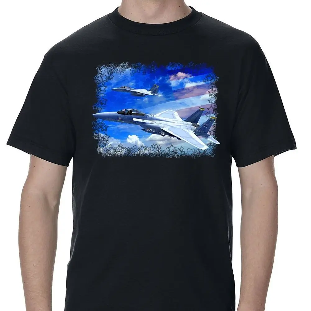 

2019 Fashion Hot sale F-15 In The Clouds Men's T-Shirt tee shirt