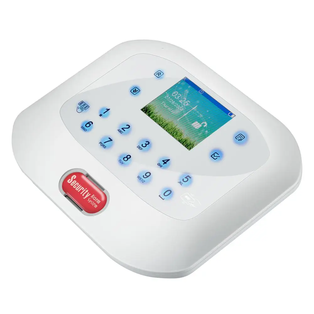 GSM SMS Home Burglar Security Alarm System PIR Motion Detector RFID APP Control Sensor Alarm Fire Smoke Detector Alarm enlarge