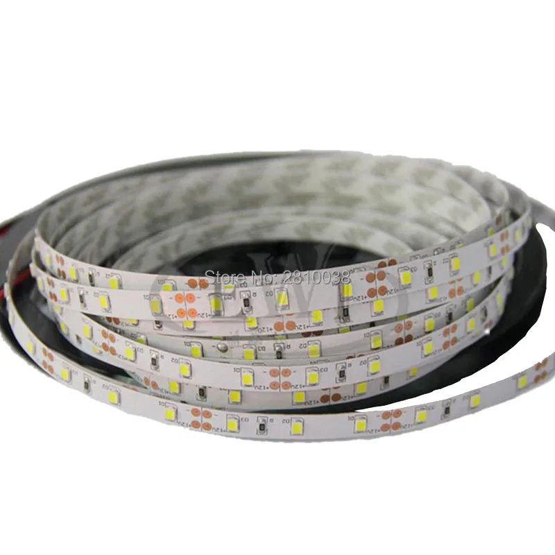 100 м/лот 10 мм ширина DC 12/24 в 2835 smd Светодиодная лента 60 светодиодов/м CRI90 12 Вт/м