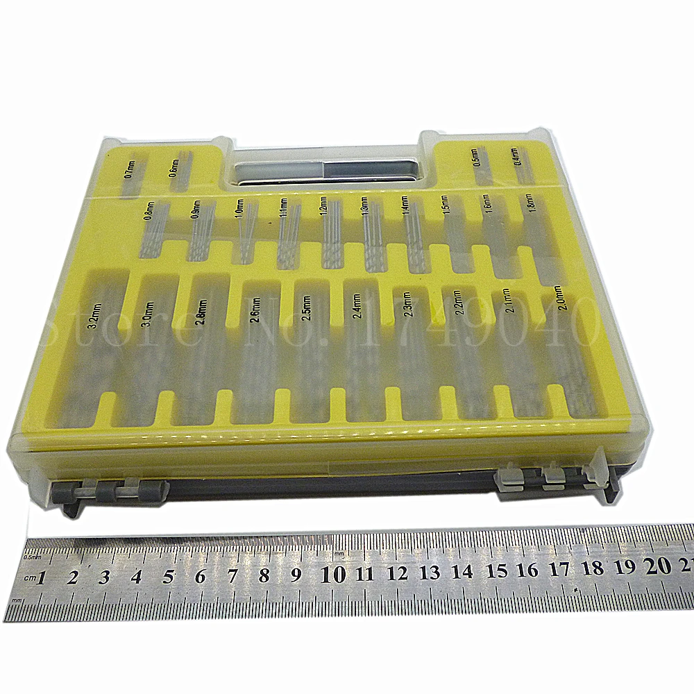 

150pcs HSS Twist Drill Bits Set 0.4mm to 3.2mm Straight Shank Metric Micro Drill Bit with Case for PCB Crafts Jewelry Drilling