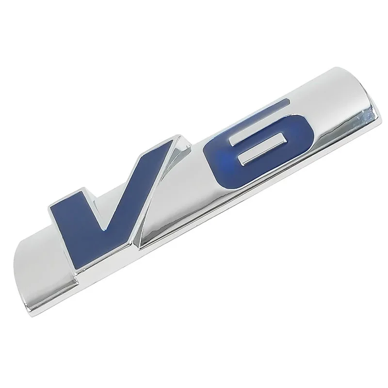 Новые Хромированные Металлические 3D V6 автомобиль эмблемы наклейки на багажник