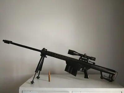 1:1 масштаб 145 см Барретт M82A1 снайперская винтовка 3D бумажные Пазлы индентирующий пистолет Модель сборка Подарочные игрушки Косплей коллекция