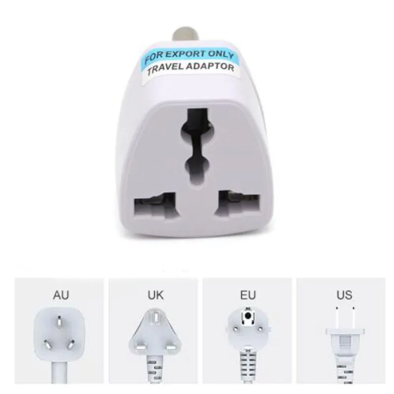 

1pcs 3 pin Universal UK/US/EU/AU to South Africa Brazil Plug Travel Converter Adaptor AC Power Multi Outlet Adapter Socket