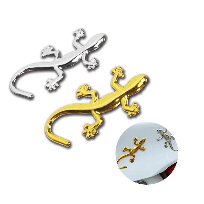 2 шт. автомобиля Стикеры 3D Металл Gecko мотоциклетные Водонепроницаемый цвета: