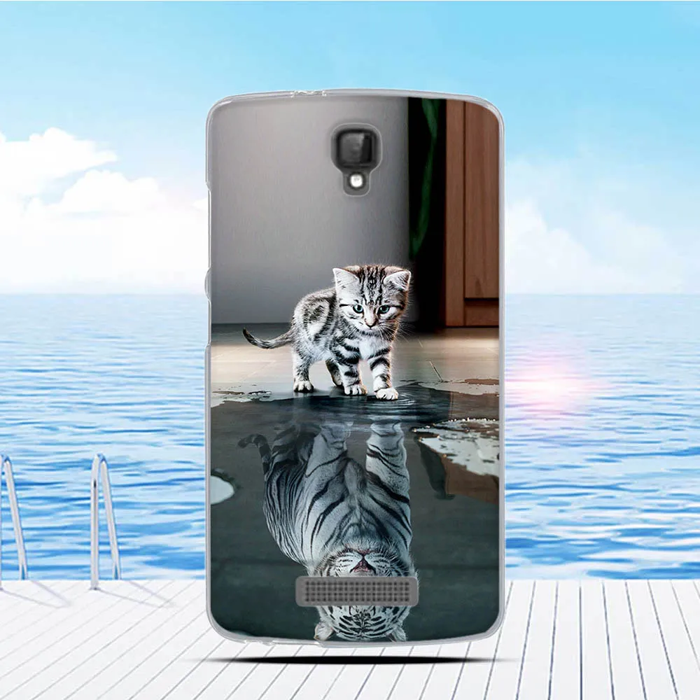 Чехол для ZTE Blade L5 Plus задняя крышка с мультяшным рисунком мягкий силиконовый чехол