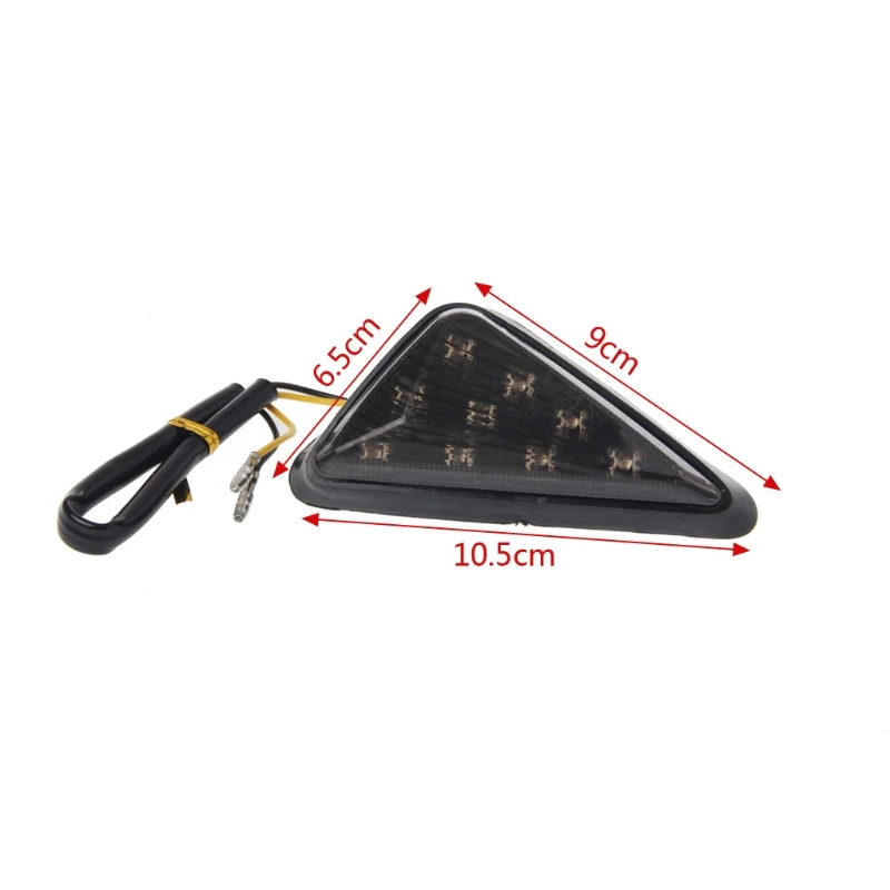 Сигнал поворота для мотоцикла 2 шт. треугольник флеш мотоцикл поворотник мигалки