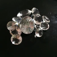 200 pcslot grade a excellent cutting 18mm crystal glass diamonds confetti as new year decoration